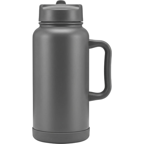 Wiklu Handled Vacuum-Insulated Sports Water Jug 40 oz Graphite Straw-Spout Lid - Product view