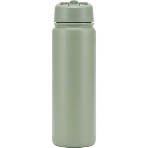 Wiklu Slim Vacuum-Insulated Sports Water Bottle 24 oz Sage Flip-Straw Lid - Product view